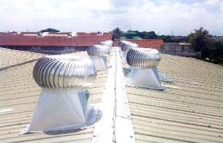 Pemasangan Turboair Turbine Ventilator proyek 77